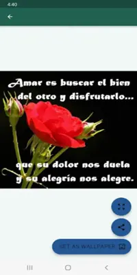 Frases de amor y amistad android App screenshot 5